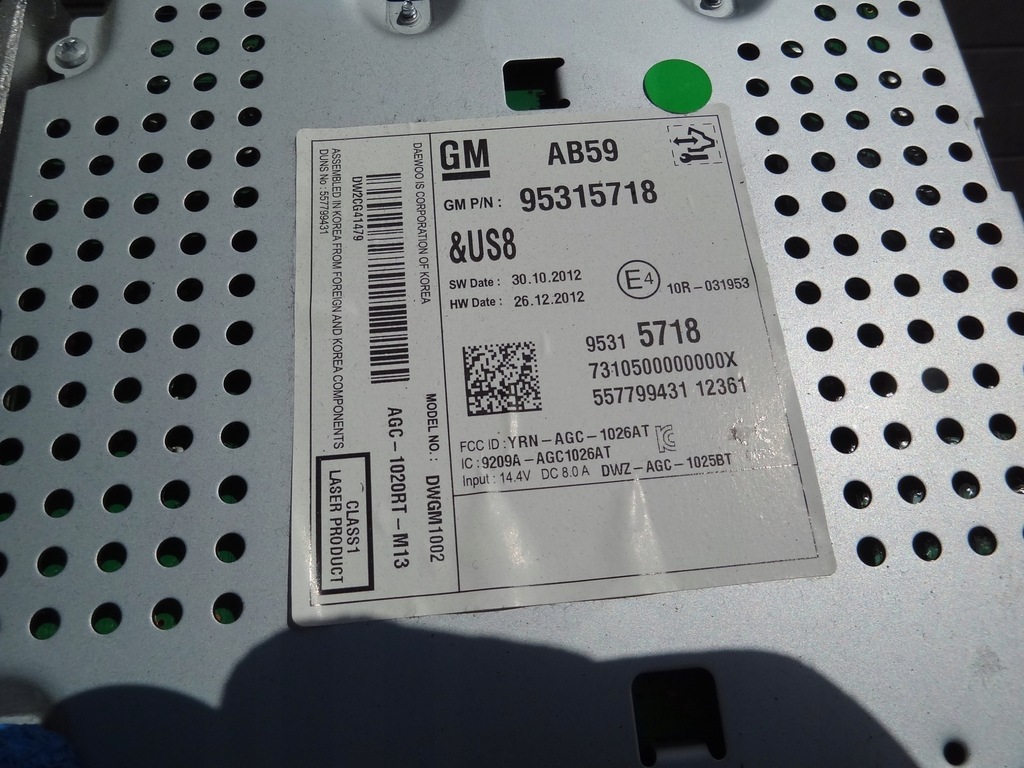 фото №2, Chevrolet aveo t300 2012 радіо cd aux оригінал