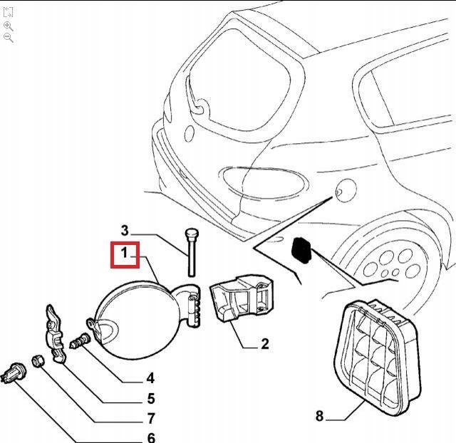 фото №4, Крышка заливной топлива alfa romeo 00-10 nowa оригинал
