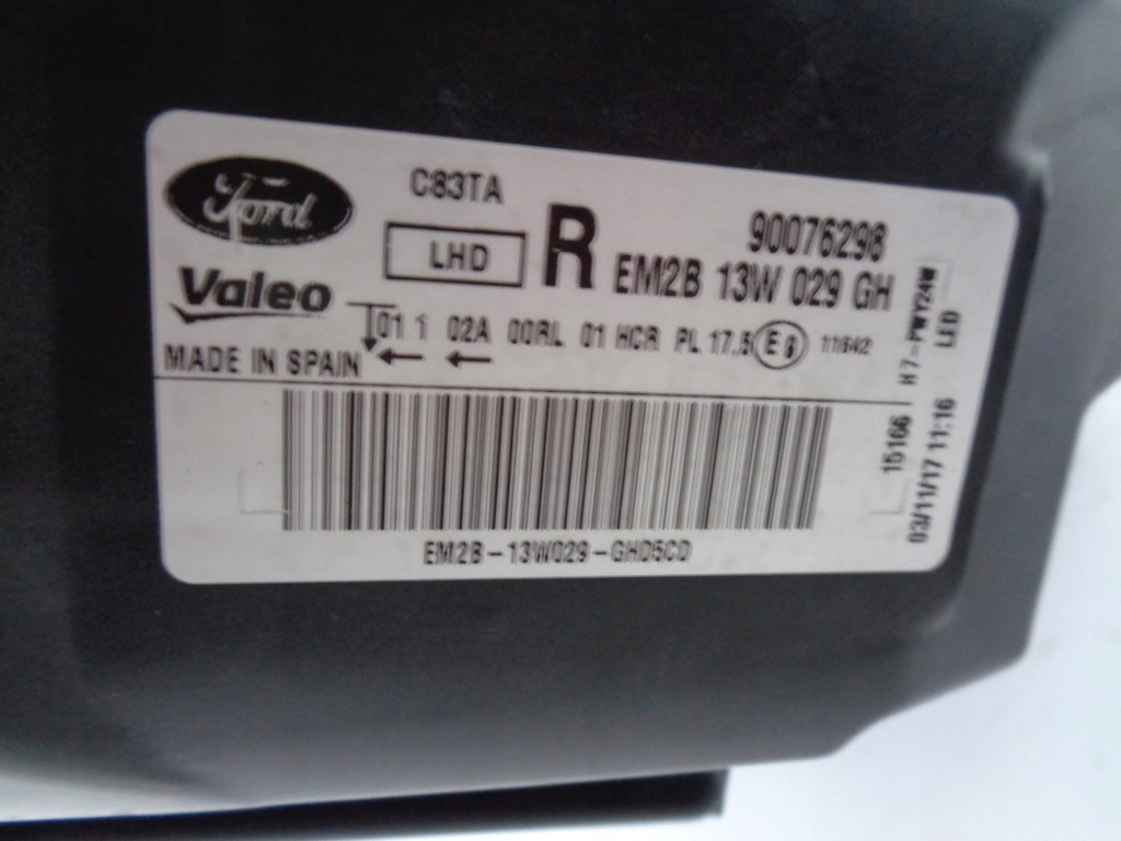 фото №10, Лампа права фара ford s-max mk2 14- galaxy mk4 15- led