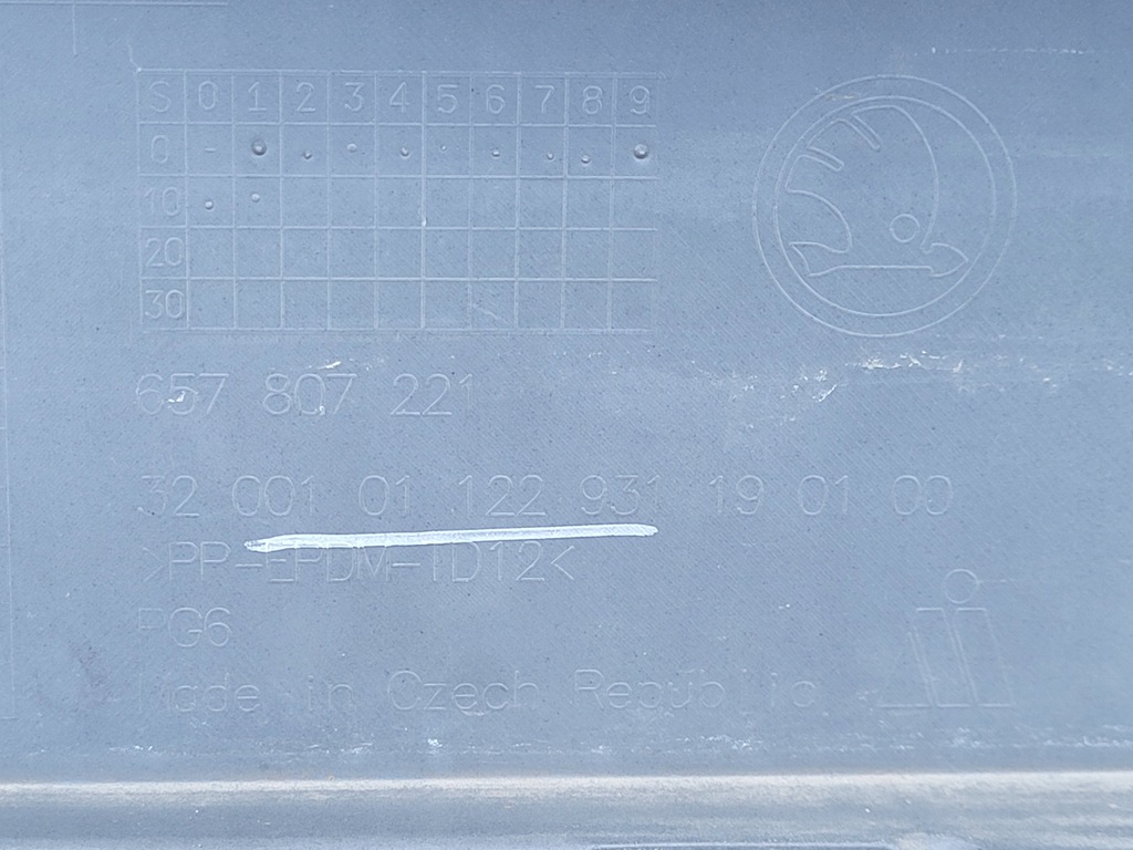 фото №13, Skoda scala | бампер перед передній захист нижня 657807221 | 0110