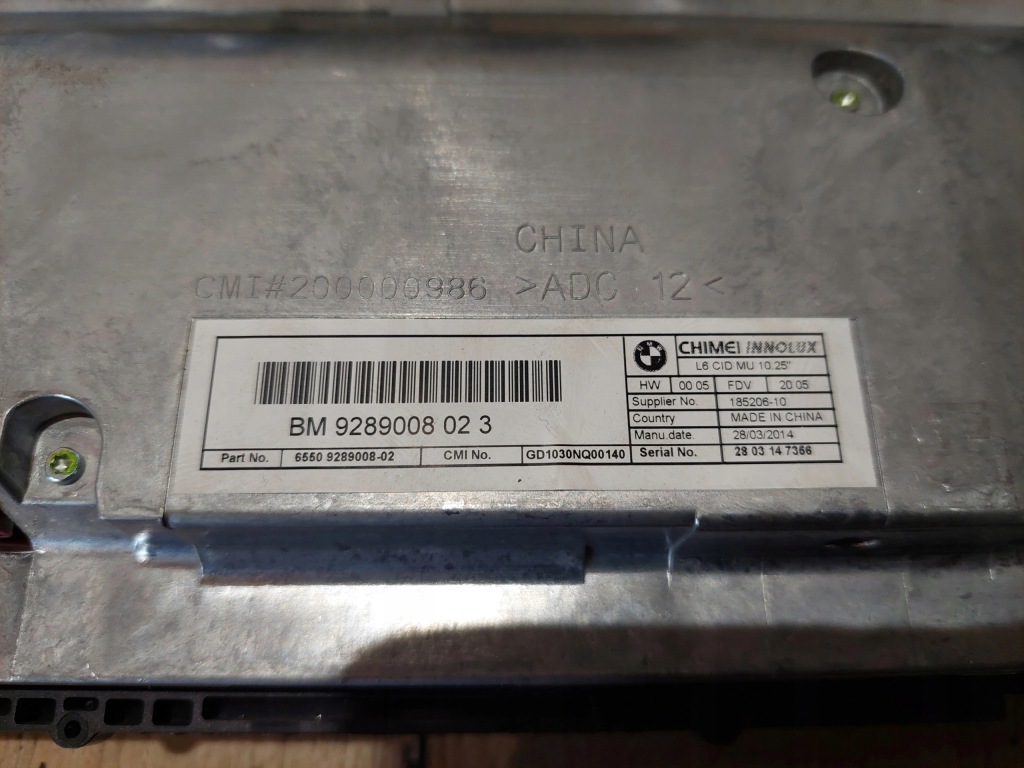 Набор навигации idrive экран дисплей контроллер 9289008023 9332285-01 9 с Разборки