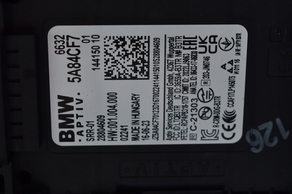 фото №10, Bmw 8 g14 g15 g16 бампер передний перед датчики радары srr-01 m-pakiet usa