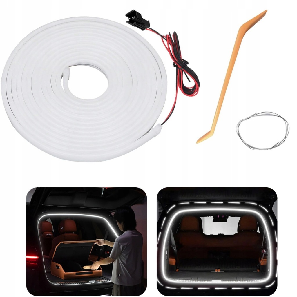 фото №1, Освітлення світлодіодні led 12v салону автомобіля стрічка кабіни багажника автомобіля 4m