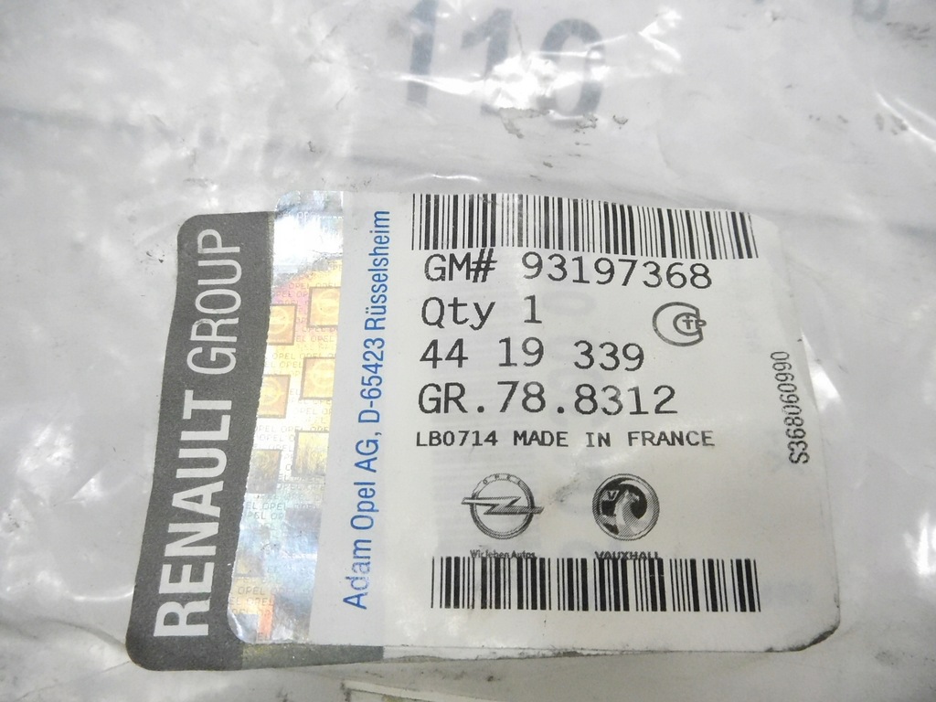 фото №7, Кронштейн, напрямна бампера лівий перед renault master iii 620430006 93197368