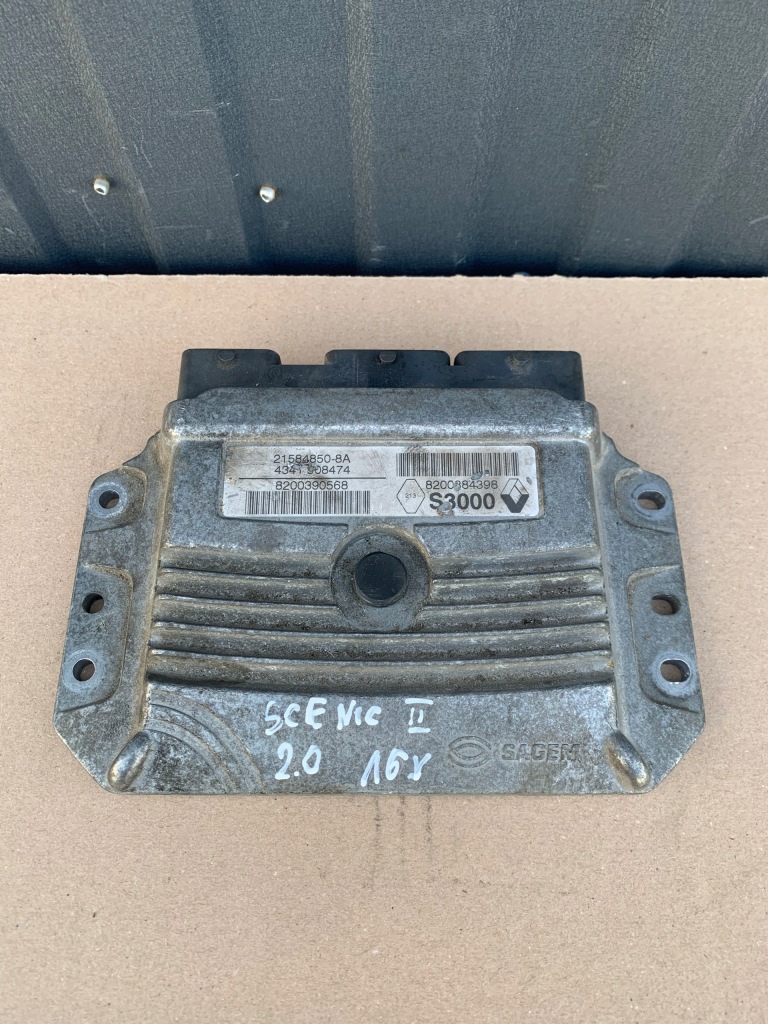 фото №1, Бортовой компьютер блок управления двигателя renault scenic ii 2.0 16v 8200384398