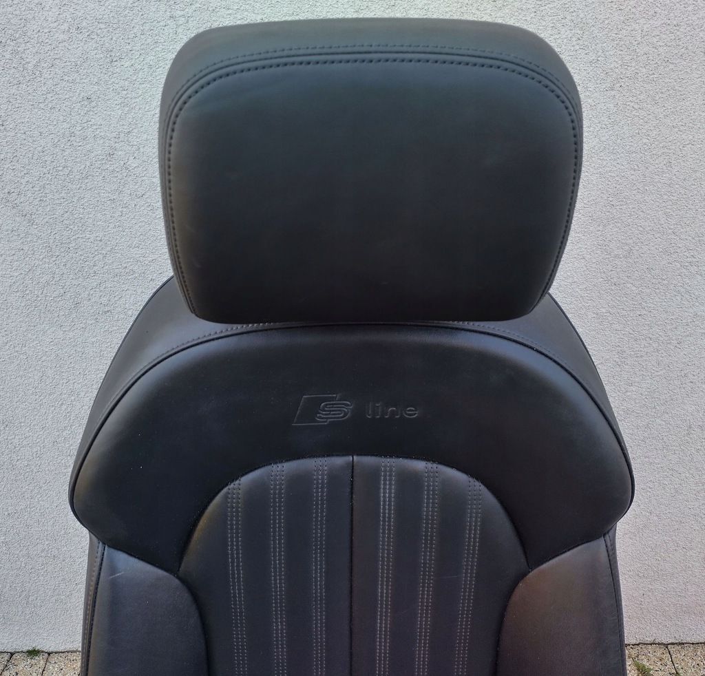 фото №7, Audi a6 s6 c7 4g lift 15-18 s-line сиденье левый передний czarna кожа uk