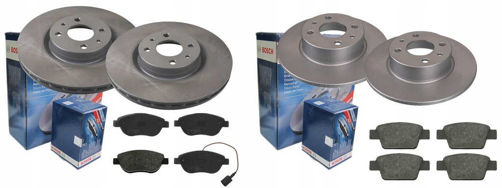 фото №1, Тормозные диски тормозные колодки p+t bosch fiat stilo bravo ii