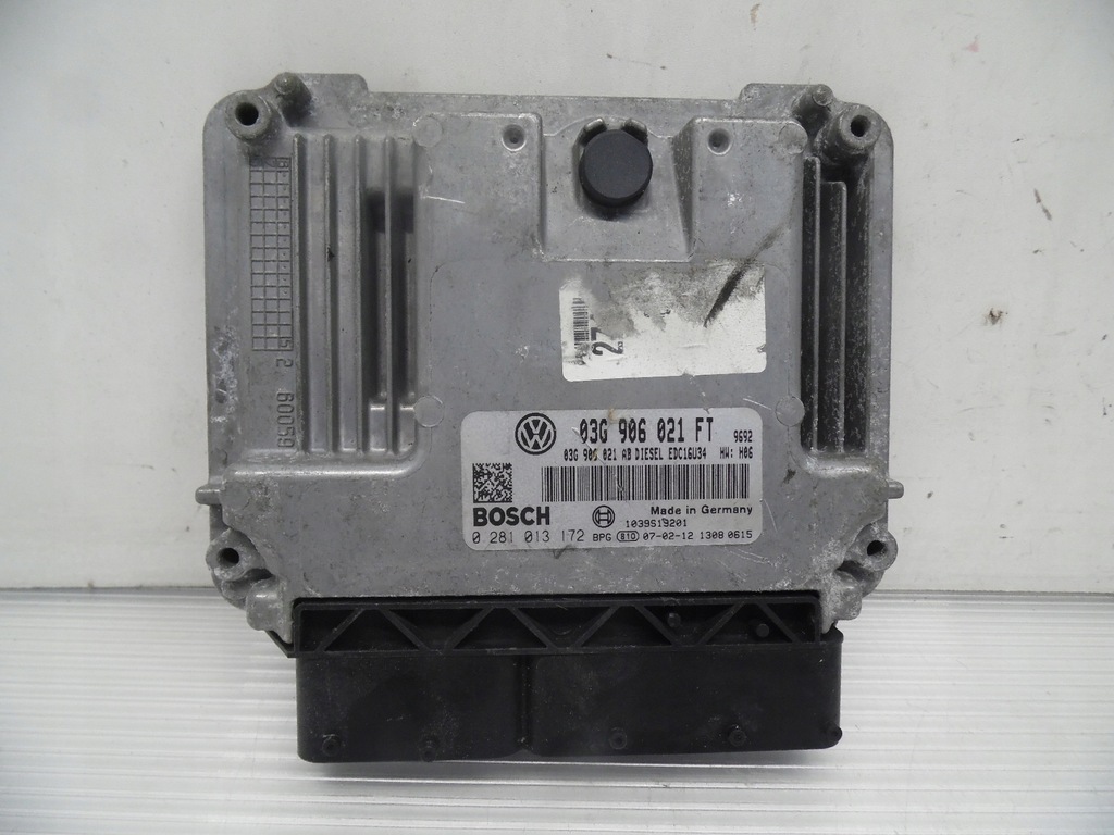 фото №1, Блок управления двигателя vw eos 2.0 tdi 03g906021ft