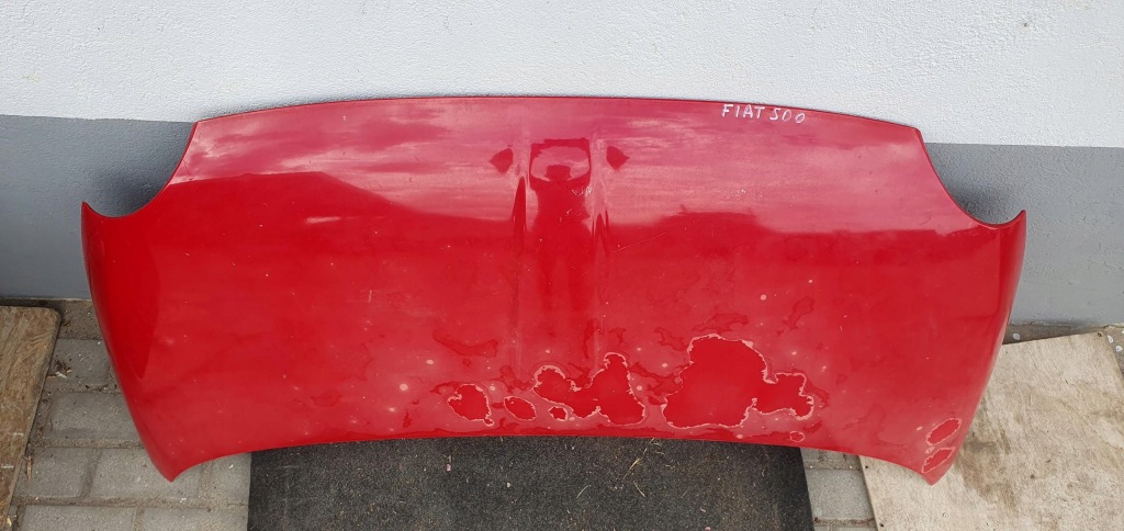 фото №2, Капот крышка двигателя комплектная fiat 500 rosso sfrontato vr.b/b