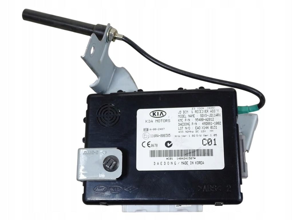 фото №1, Модуль блок управления bcm kia ceed ii 2 2012-2018 - 95400-a2012