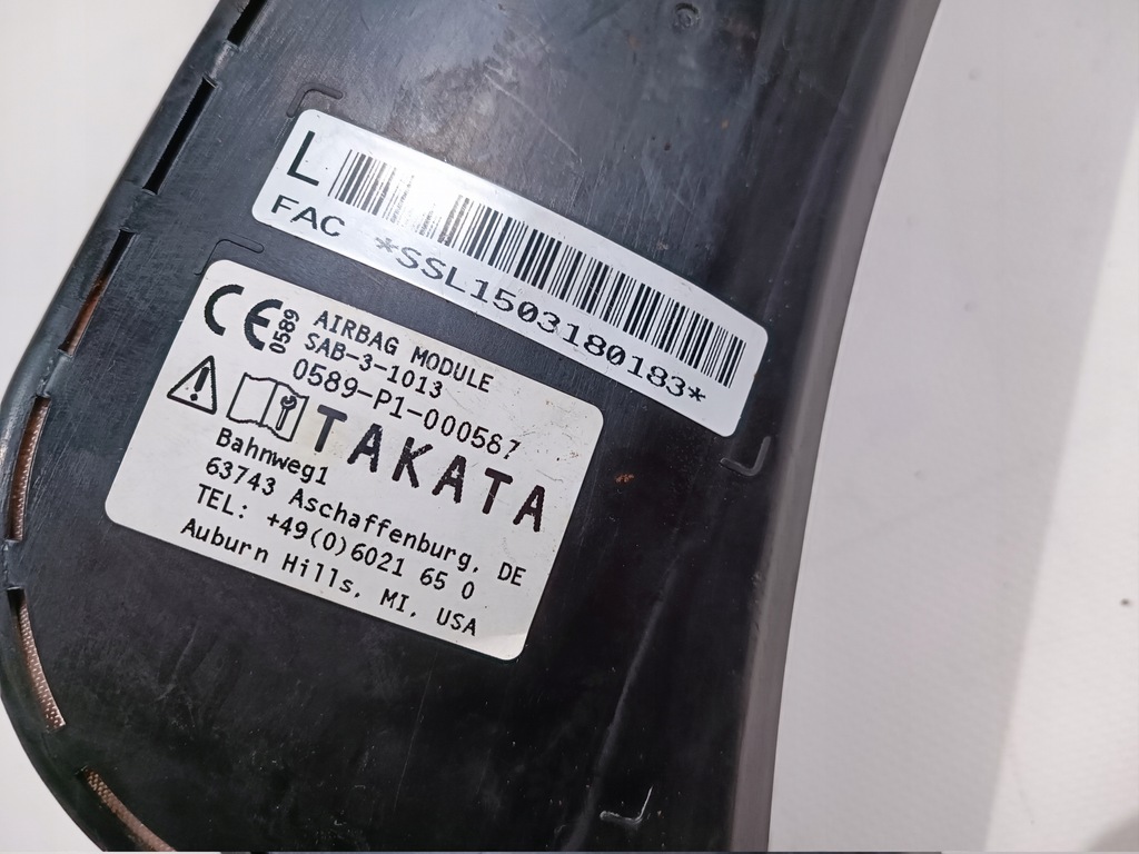 фото №7, Подушка подушка безпеки сидіння ліва ford mustang vi cabrio 2015-