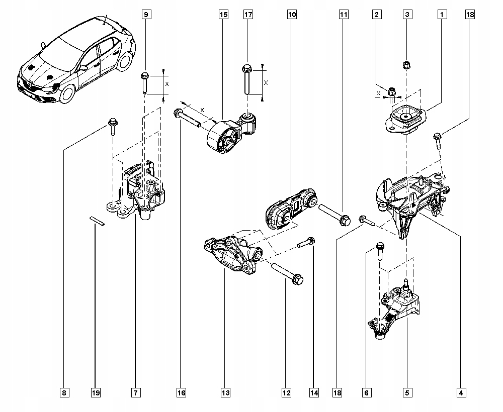 фото №4, Подушка двигателя renault megane iv espace v 113568280r