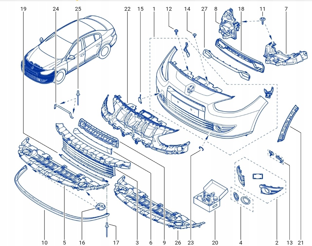 фото №7, Накладка хром решітка renault fluence 623850001r