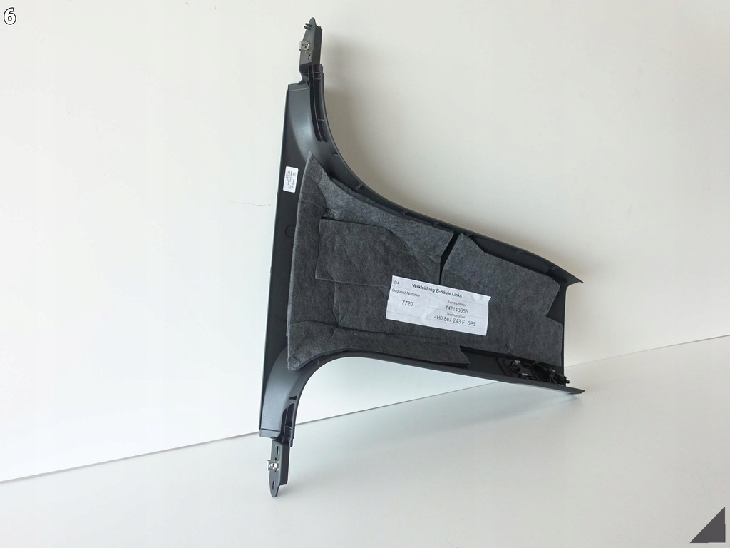 фото №7, Audi a8 4h0 d4 lift 13-17 захист обшивка lewego стійка b хром 6ps