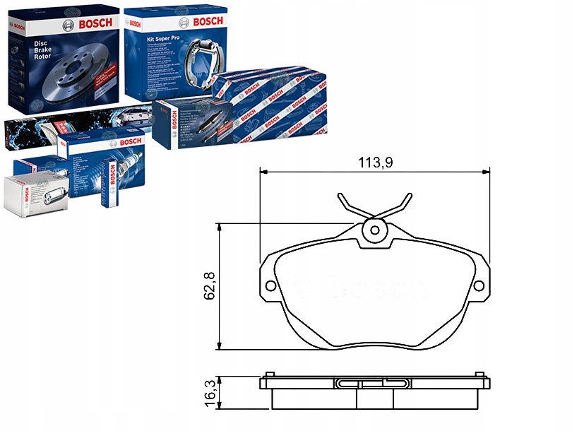 фото №1, Bosch гальмівні колодки гальмівні citroen задня c6