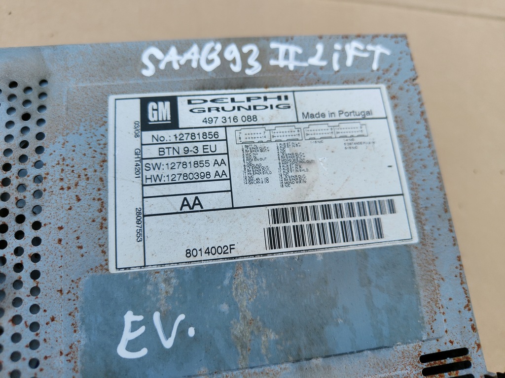 фото №5, Радіо+ джгут навігація saab 9-3 ii 93 оригінальний номер lift 07-11r.