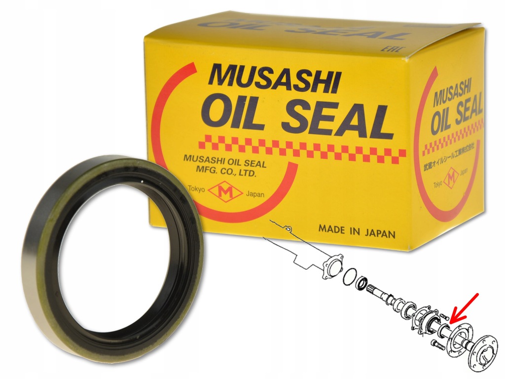 фото №1, Mitsubishi l400 94-01 сальник полуось задняя наружный