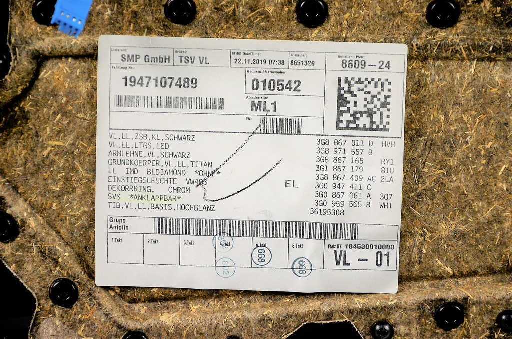 фото №5, Vw arteon оббивка двері перед лівий 3g8867011d