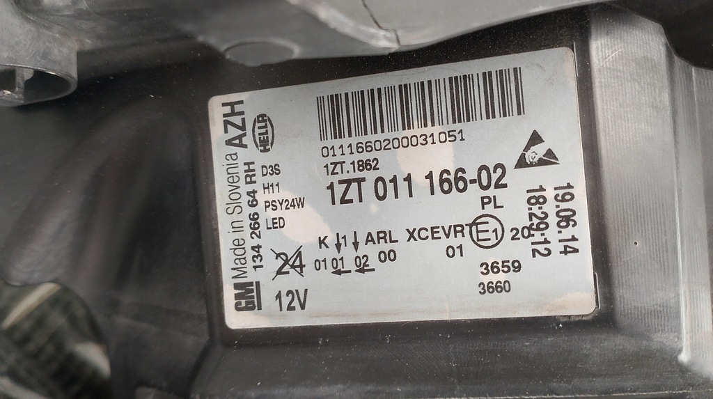 фото №12, Opel insignia a lift правая лампа bi ксенон led перед передняя ładna eu