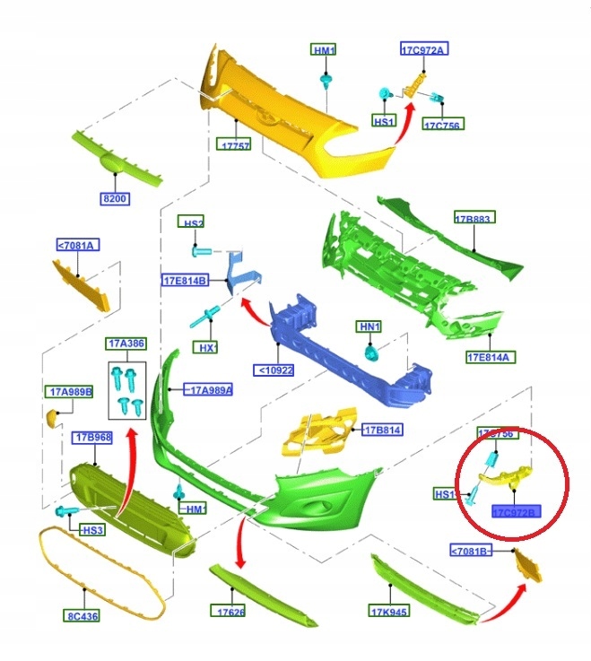 фото №11, Направляющая бампера передний правый tourneo connect 2013-