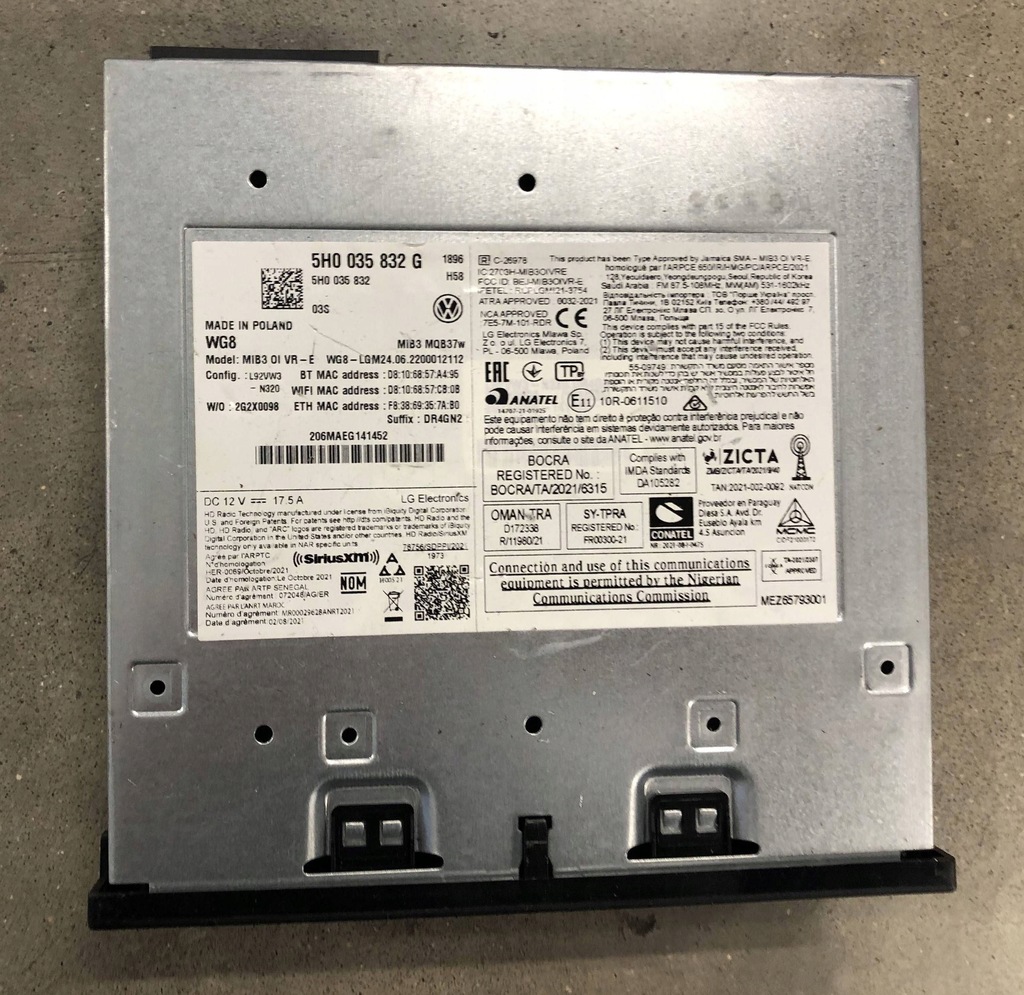 фото №1, Модуль mmi volkswagen golf viii 5h0035832g