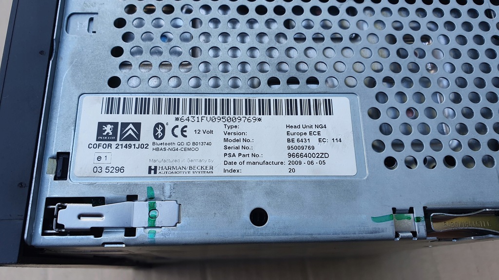 фото №4, Citroen c5 iii x7 - радіо навігація 96664002zd