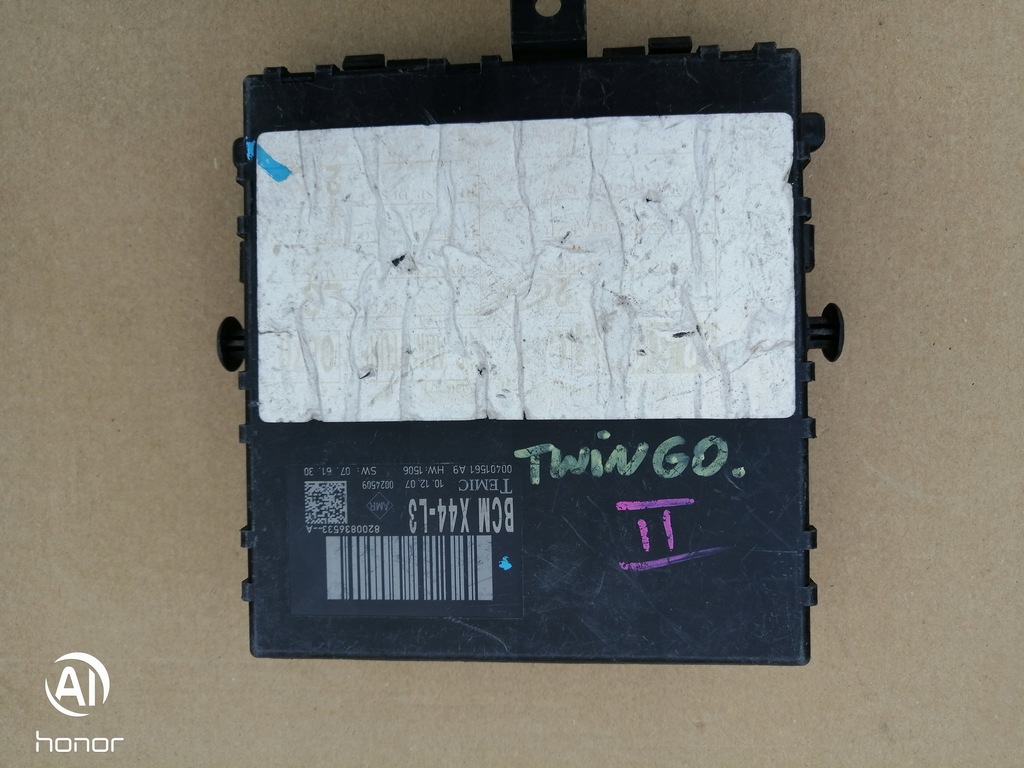 фото №1, Модуль bcm 8200836533 renault twingo ii 07r