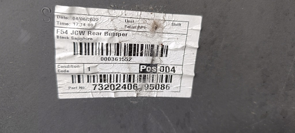 фото №9, Mini clubman f54 jcw бампер задняя