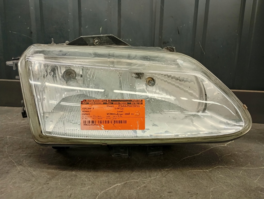 фото №1, 89002587 фара правый renault espace iii lift