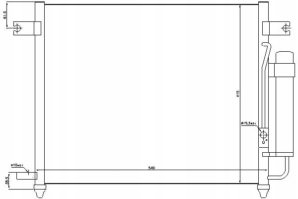 фото №2, Конденсатор кондиционера chevrolet aveo / kalos daew
