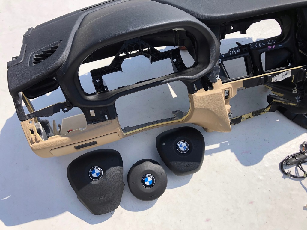 фото №5, Bmw x3 f25 beż приборная панель приборная панель консоль подушки безопасности ремни