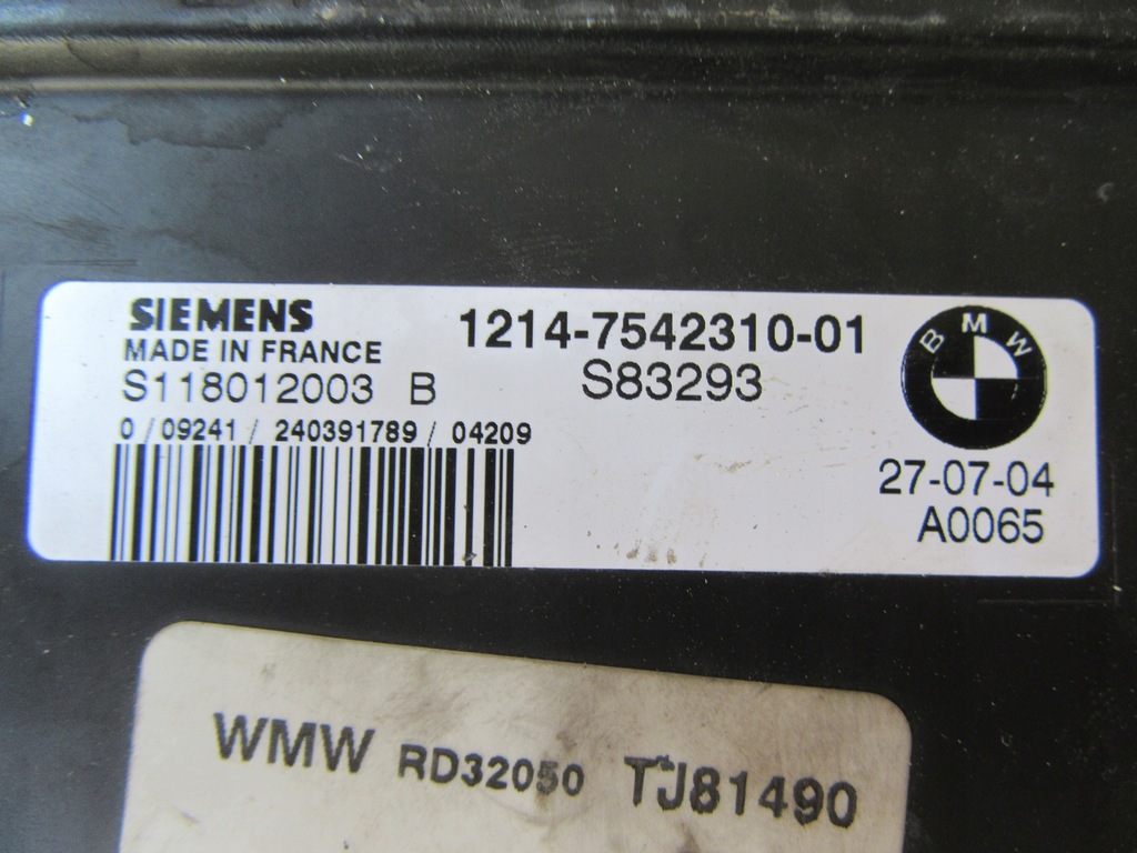 фото №2, Mini cooper one r50 1.6 16v бортовий комп'ютер блок керування