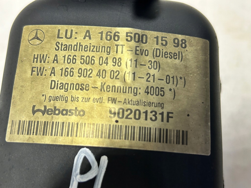 фото №10, Mercedes ml w166 gl x166 gle webasto pilot 1665001598