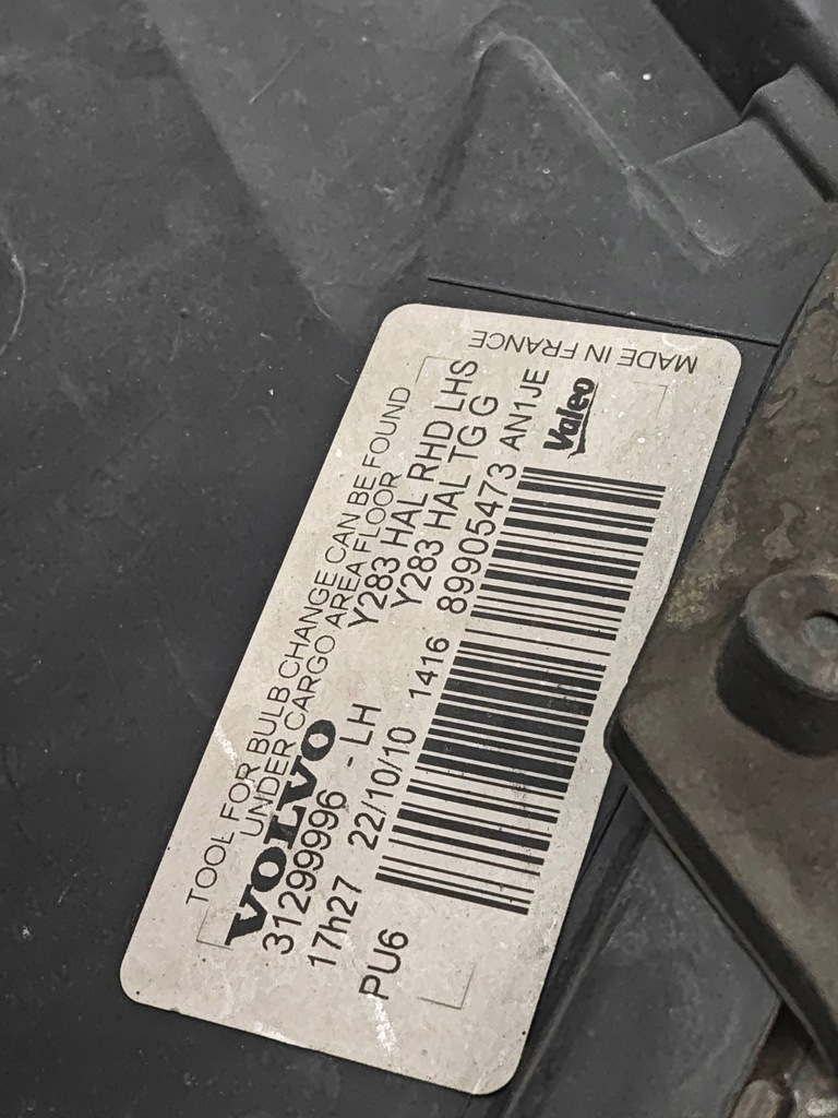 фото №7, Volvo v60 лампа лівий перед 31299996 anglik