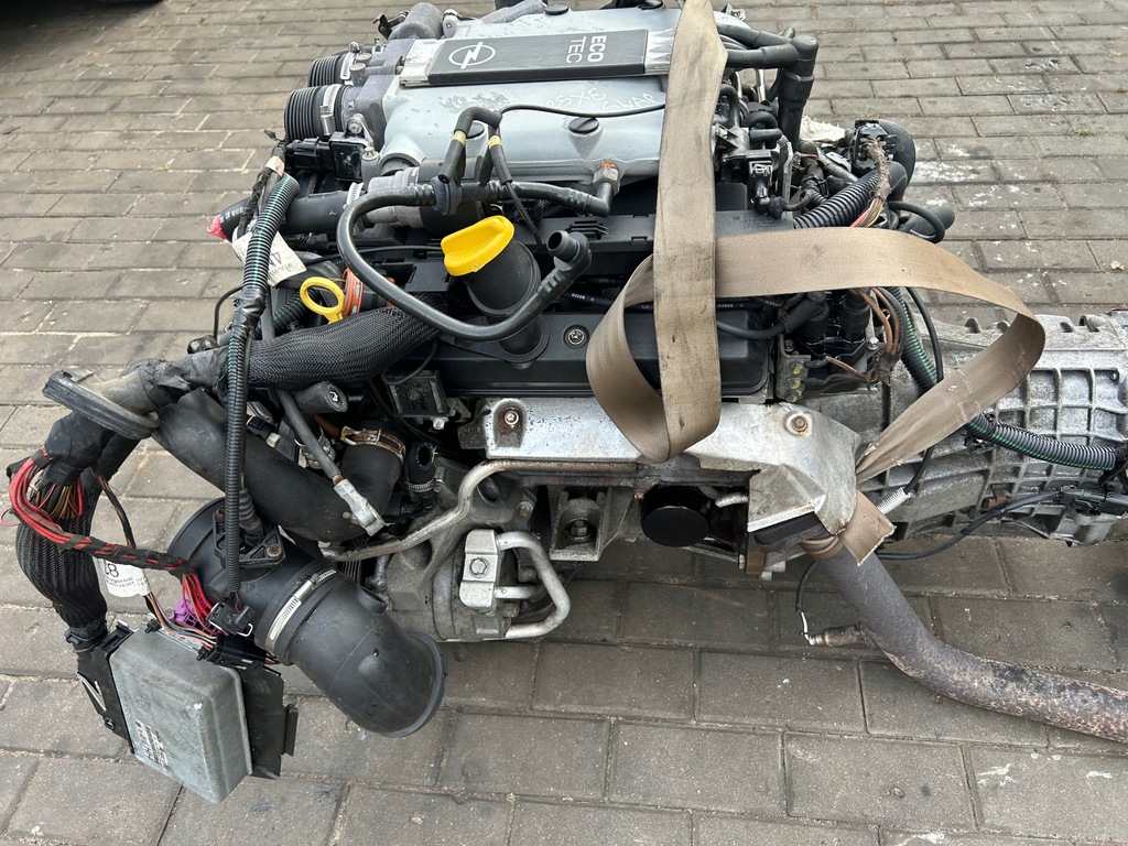 фото №9, Двигун kompletny + коробка передач передач бортовий комп'ютер swap opel omega b 2.5 v6 x25xe