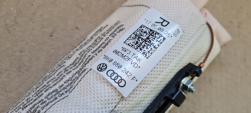 фото №10, A4 b8 s4 подушка повітряна сидіння права подушка безпеки 8k0880242f