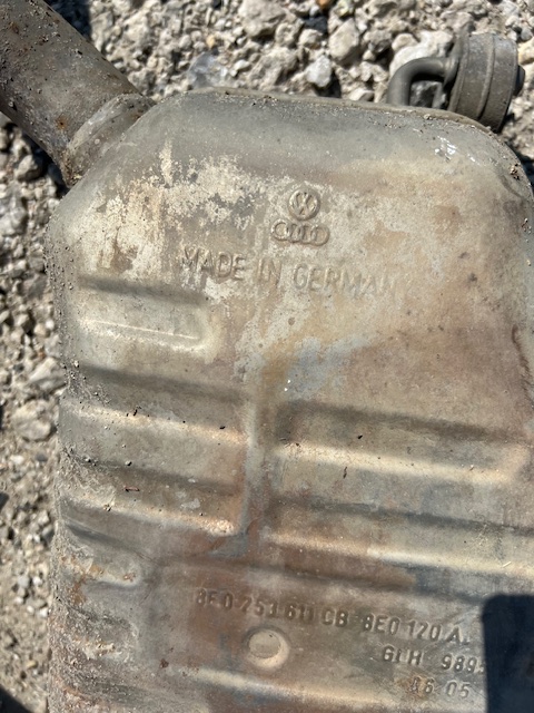 фото №7, Гасник вихлоп audi a4 b7 2.0 tdi оригінал