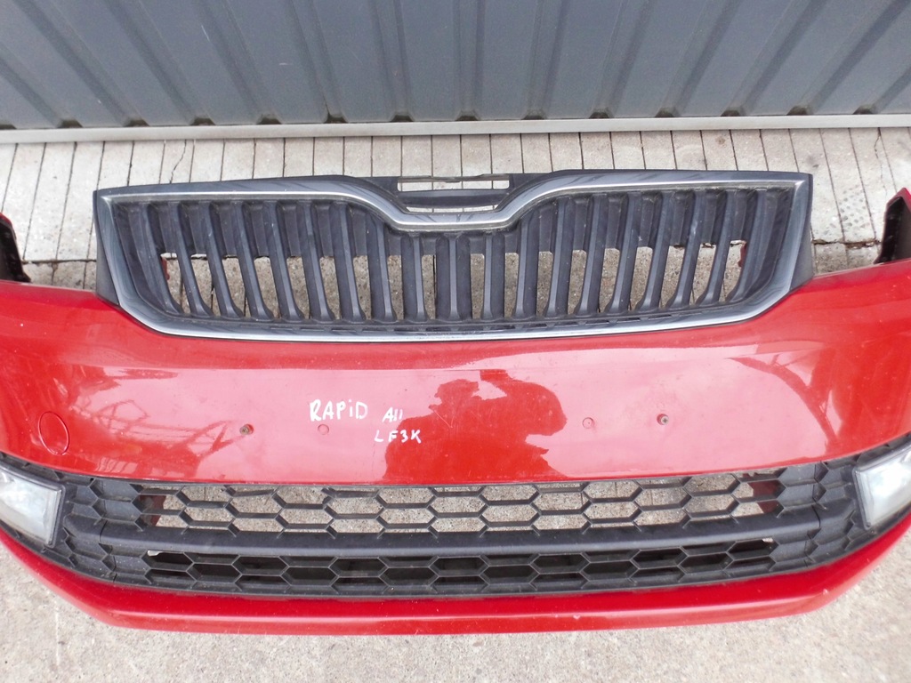 фото №6, Бампер передний решётка радиатора решётки противотуманные фары skoda rapid 2014r. lf3k оригинал