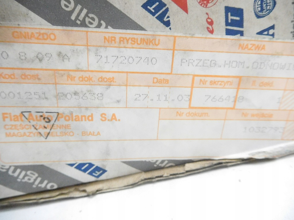 фото №8, Шарнир наружный fiat bravo i оригинальный номер 71720740