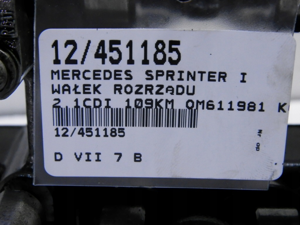 Mercedes sprinter i вал вали розподільного валу 2,2cdi r6110160304 om611981 Доставка