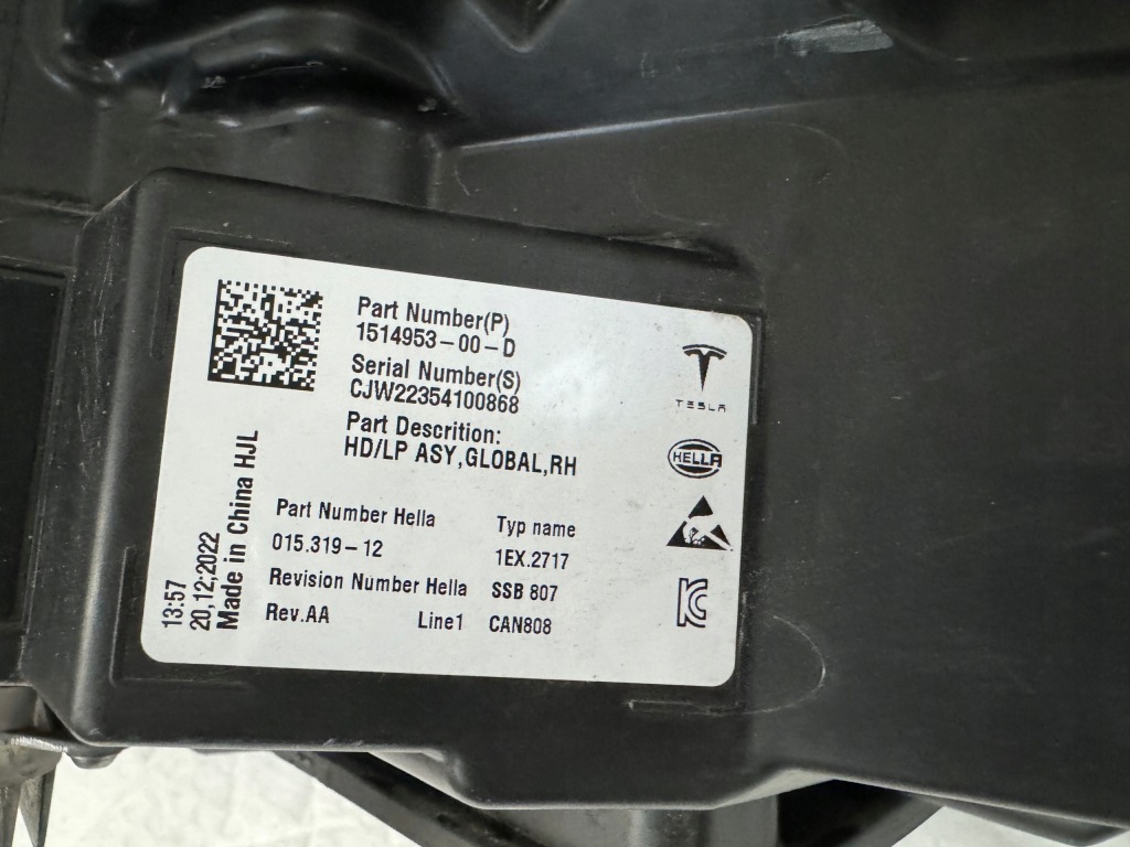 фото №4, Tesla model 3 y lift права лампа передня