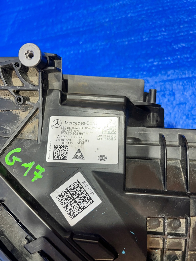 фото №13, Mercedes mb citan ii w420 лампа перед ліва full led a4209063800