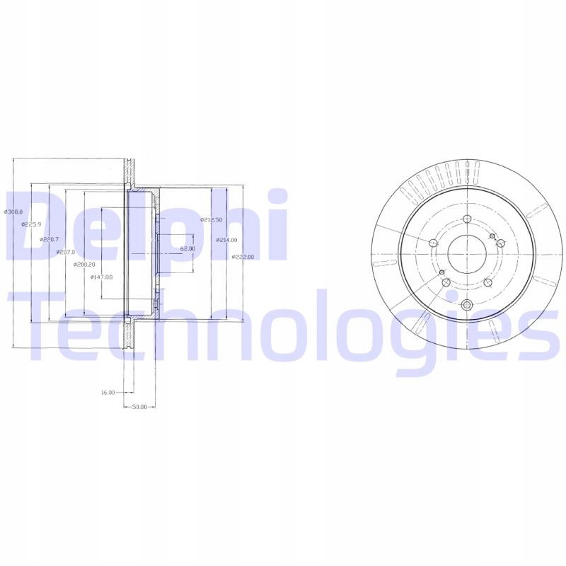 Купить Диск тормозная delphi