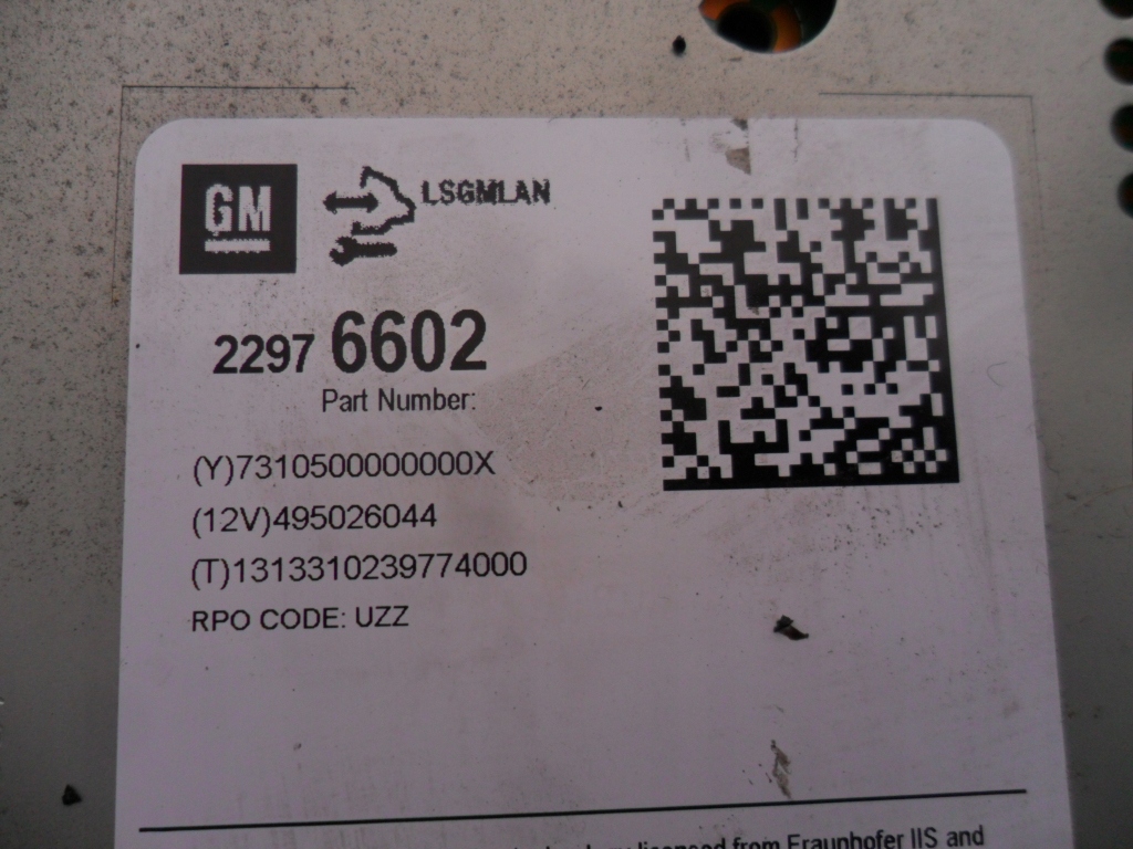 Opel-części | zafira c astra j радіо cd 400 plus 22976602 Зі Шроту