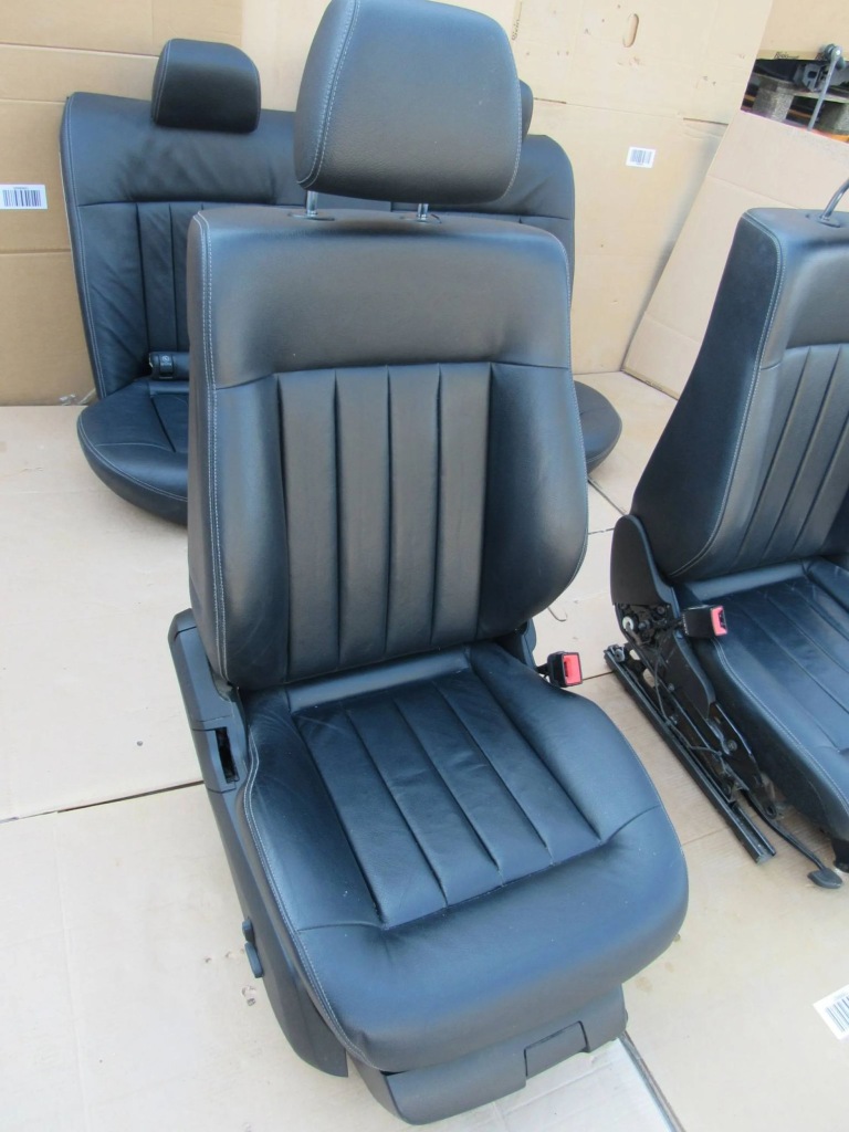 Mercedes e w212 212 lift сидіння заднє сидіння обшивки салон комплект шкіра сірі в Україні