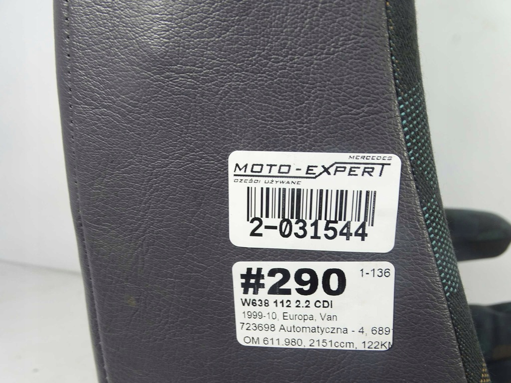 фото №9, Mercedes vito w638 сиденье правый перед передний