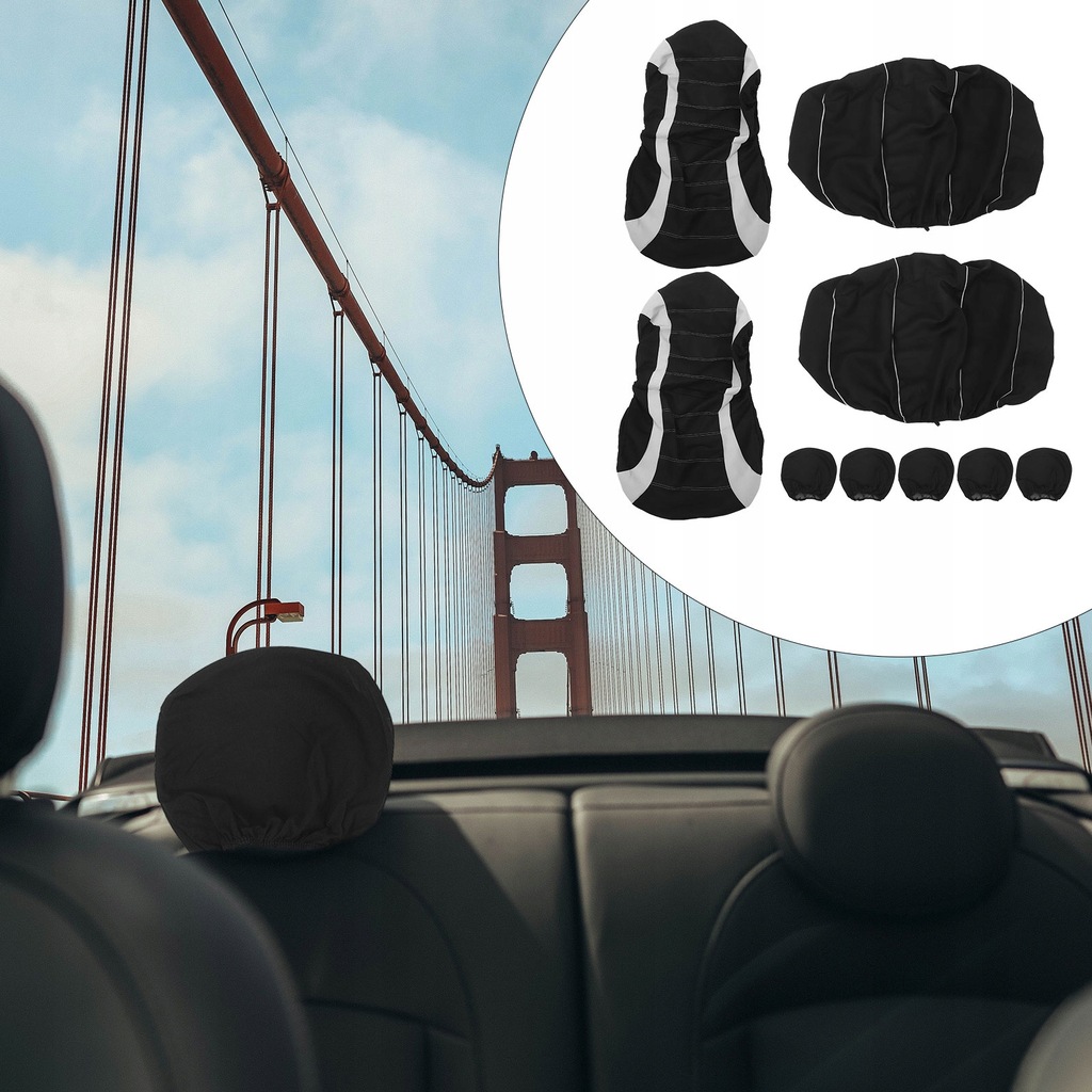 фото №8, 9pcs car seat накладки dustproof seat защитное стекло