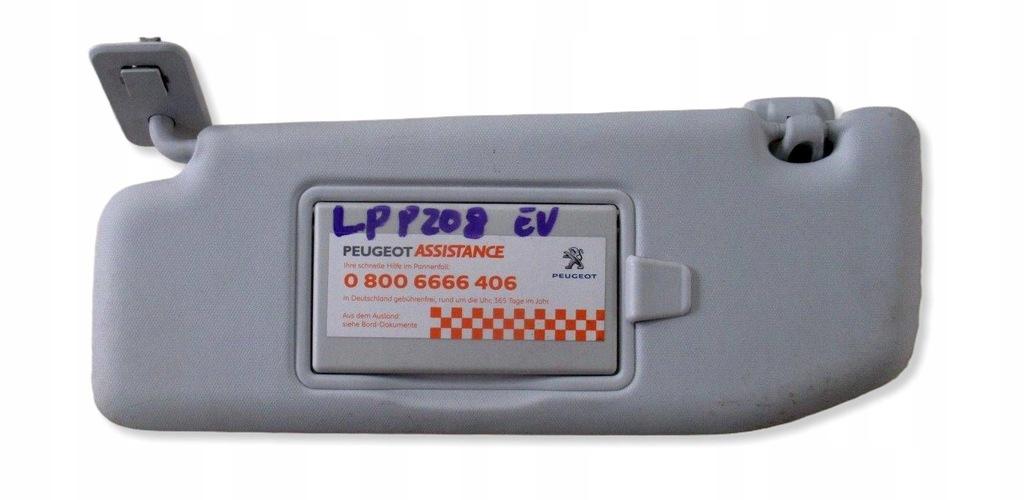 фото №1, Peugeot 207 захист сонцезахисна ліва перед передня