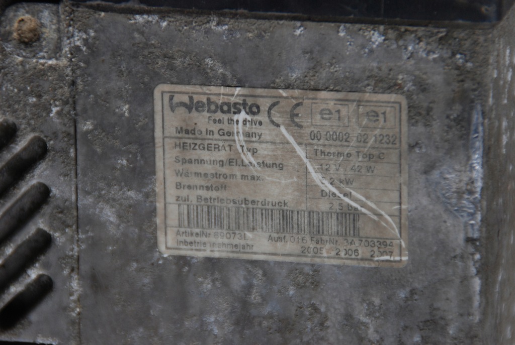 фото №6, Webasto обігрівач стояночний 89073l master