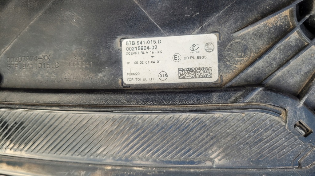 фото №9, Skoda karoq ліва лампа перед full led фара лівий 57b941015d / 1532